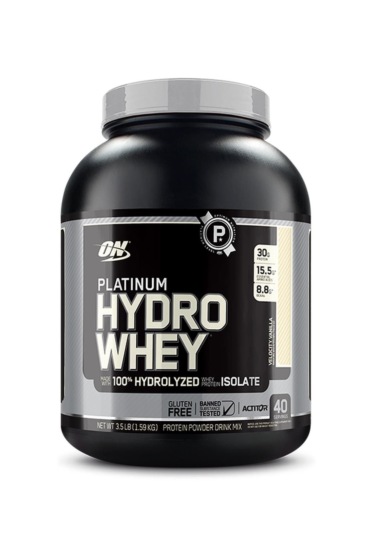 Optimum Nutrition Platinum Hydrowhey Protein Powder, Velocity Vanilla,3.5LB